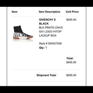 GIVENCHY BLACK CANVAS LOGO HITOP